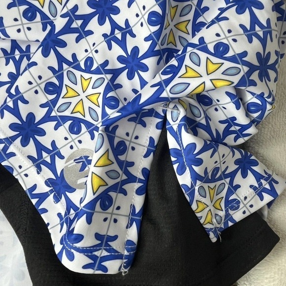 Moteepi Golf Skort Skirt Size L Modest 20" UV Protection HIgh Waist Pockets Blue - Picture 9 of 11